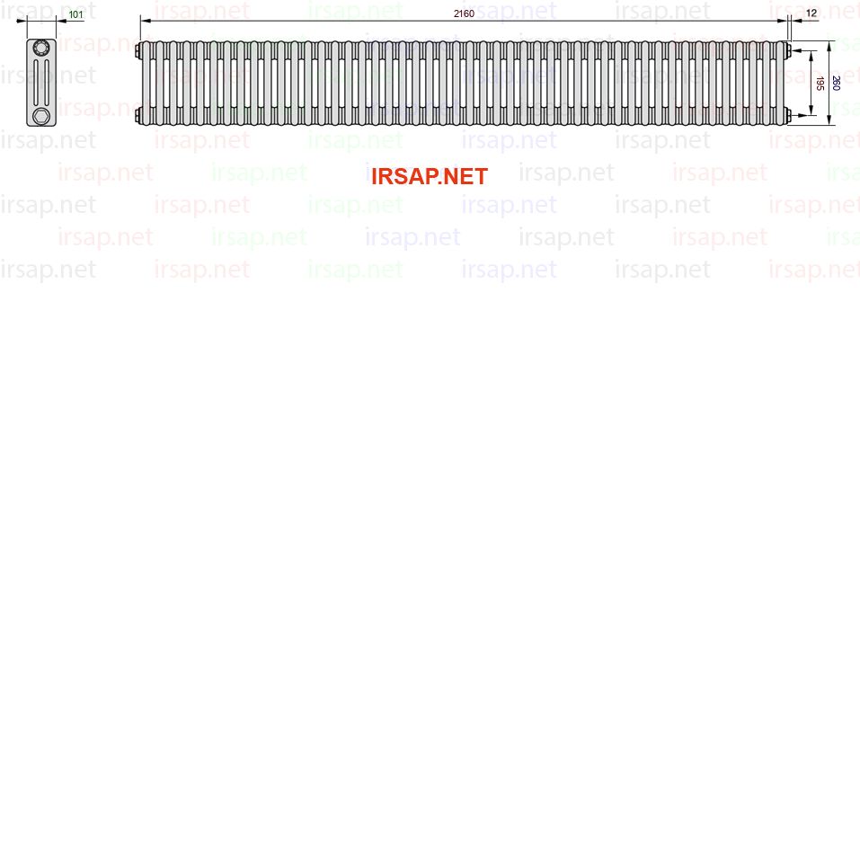 Радиатор IRSAP Tesi 30260/48 T30 CL 01